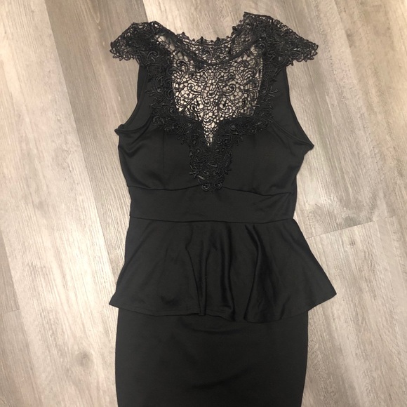 Black Lace Dress - Picture 2 of 4